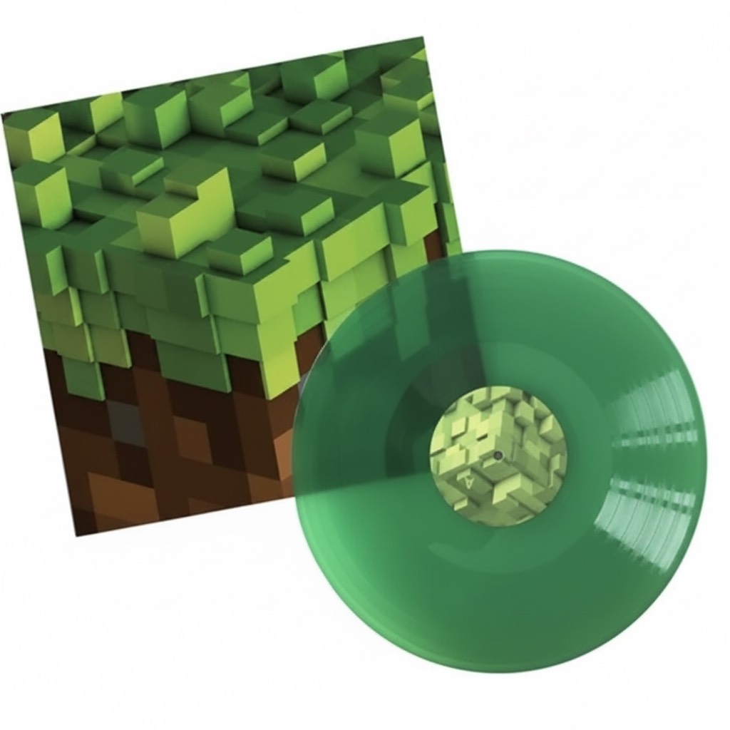 Minecraft Green Vinyl Record