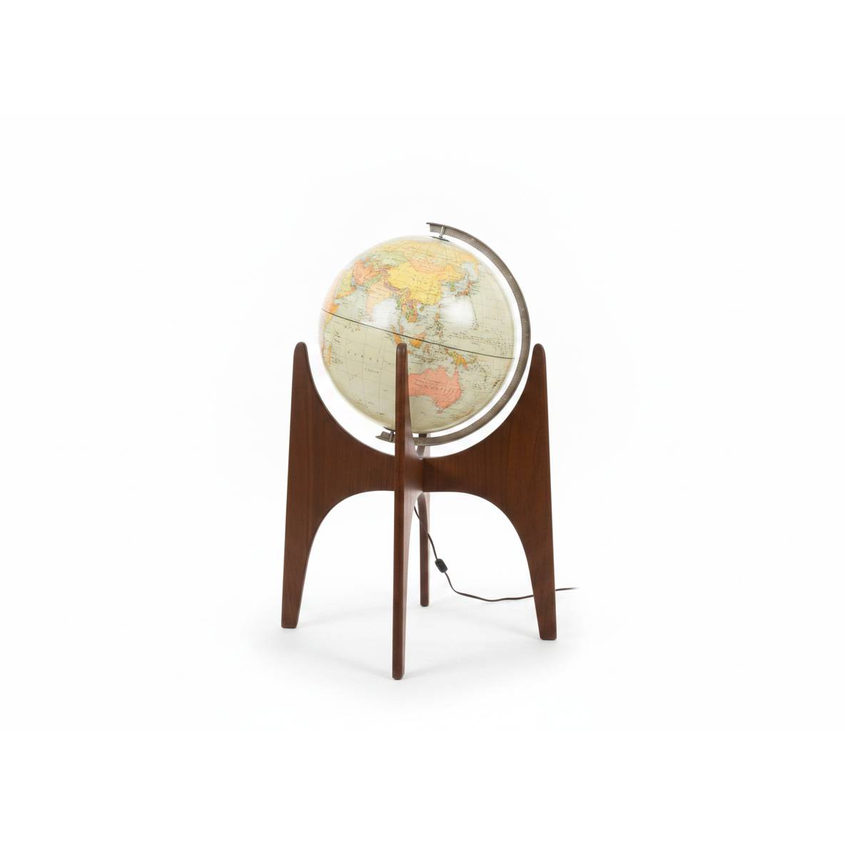 Adrian Pearsall Globe Stand with Illuminated Replogle Globe M1898-G16
